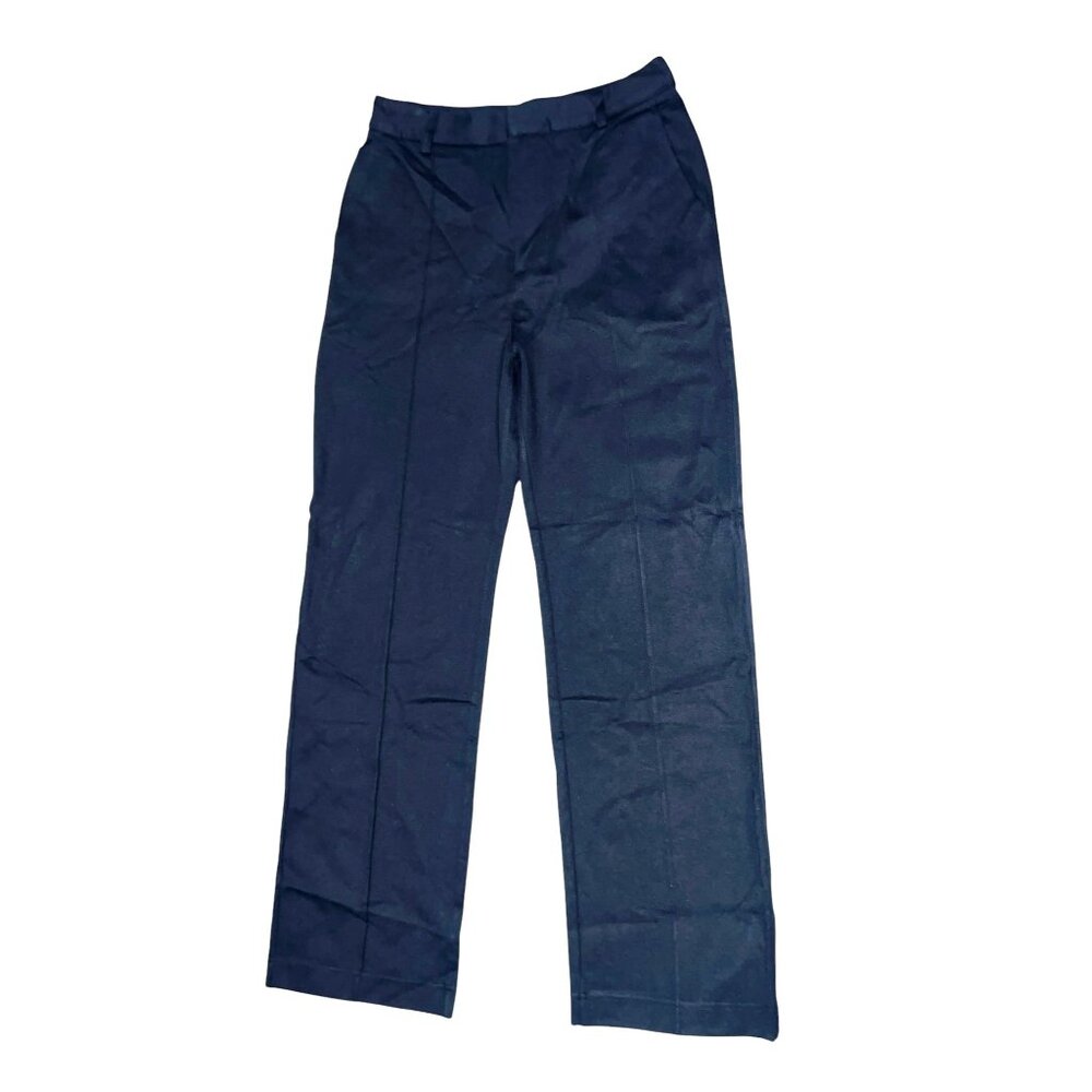 Halara Flex High Waisted Zipper Pocket Straight Leg Work Pants Sz Medium Black - Picture 3 of 16